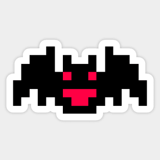 Happy Pixel Bat Tunic Sticker